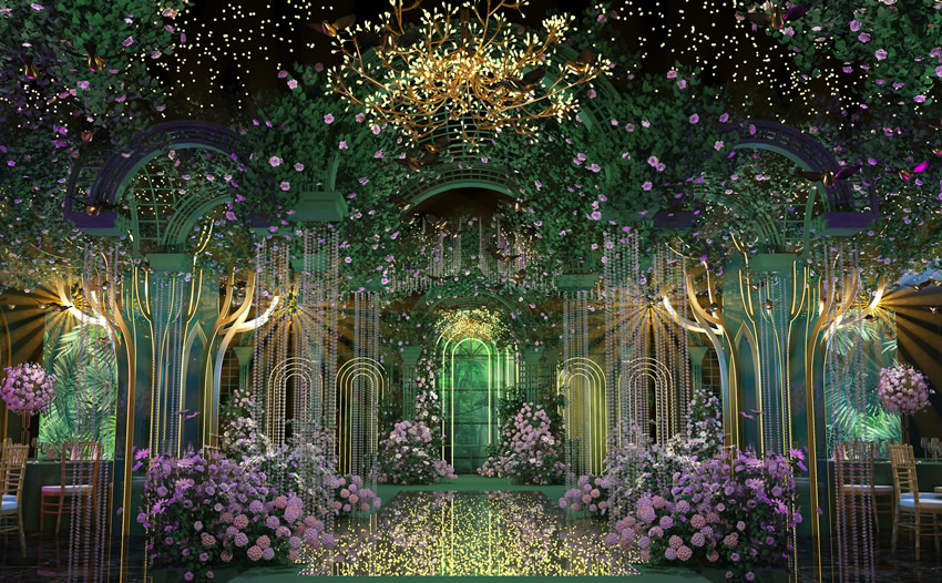 椒江奇妙森林婚礼堂效果展示